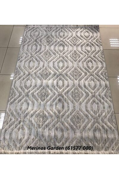 Merinos Halı Garden Serisi 61577 İskandinav Desen Salon Halısı Yolluk Mutfak ...