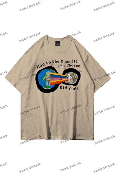 Tarzsokak Unisex Om pe Lună 3 Kid Cudi Taş