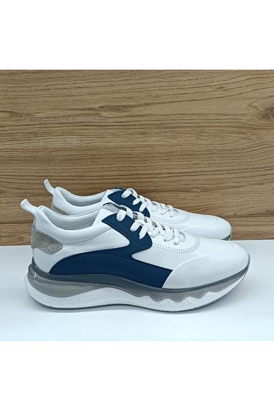 Alberto Rossi A3832 Pantofi casual pentru bărbați din piele naturală albă