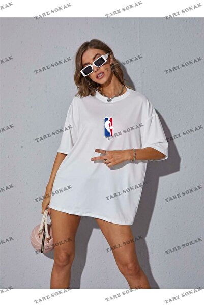 Tarzsokak Unisex Femei/Bărbați NBBAA Bumbac pieptănat oversize, colorat, cu i...