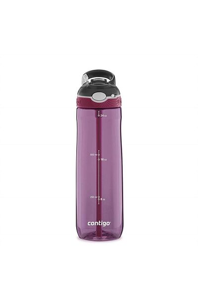 Contigo Ashland Train Single Hand Bass Water Bottle with Inner Lid 720ml 2191382   - Purple