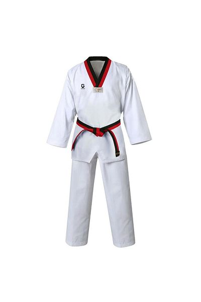 TOP GLORY IMLPE01 Φόρεμα Taekwondo με γιακά Pum Λευκό