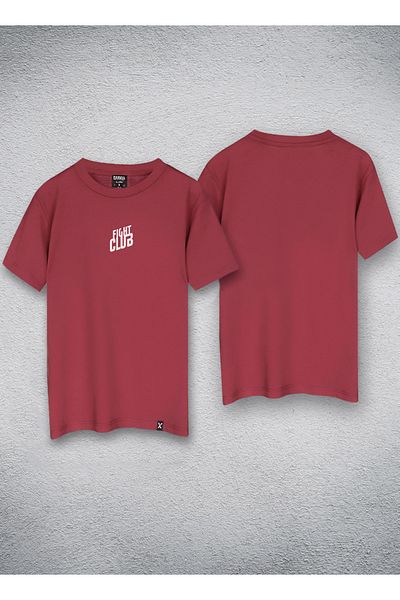 Darkia Tricou roșu supradimensionat cu imprimeu Fight Club Fight Club