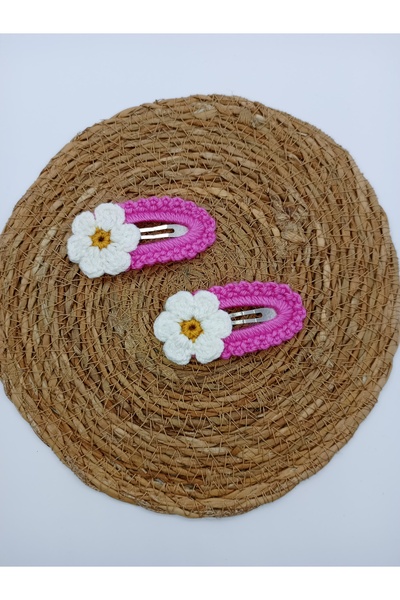 MY WORLD LİFE FLOWER PATTERNED KNITTED STRAP BUCKLE 2 PIECES