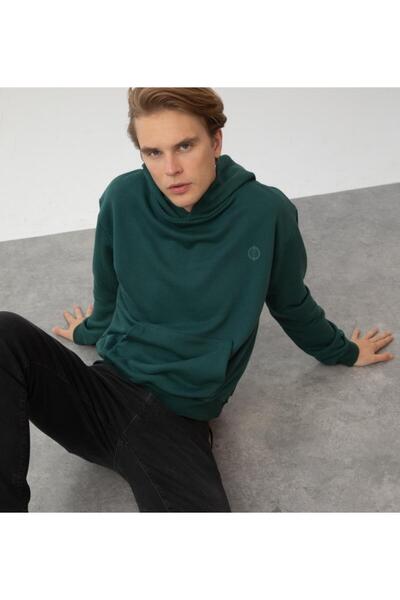 Nors Світшот з капюшоном Kvasir, нафта, зелений