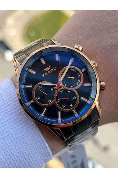 FERRO Inner Functions Active Chronograph 30 m Waterproof Men's Wrist Watch xf001
