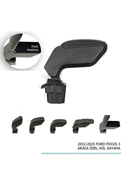 Drs Tuning Ford Focus Uyumlu 3 Araca Özel Kol Dayama Siyah 2012-2015 Parça