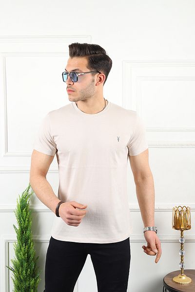 Kozik Ανδρικό ανδρικό μπλουζάκι με λαιμόκοψη 100% βαμβακερό