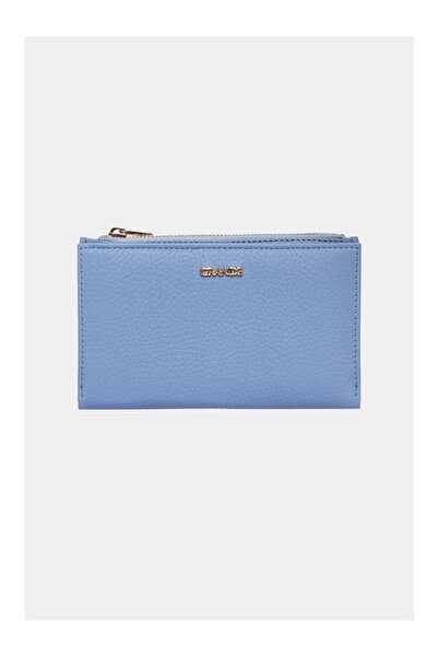 louisiana polo محفظة نسائية من الجلد الطبيعي باللون الأزرق 2804