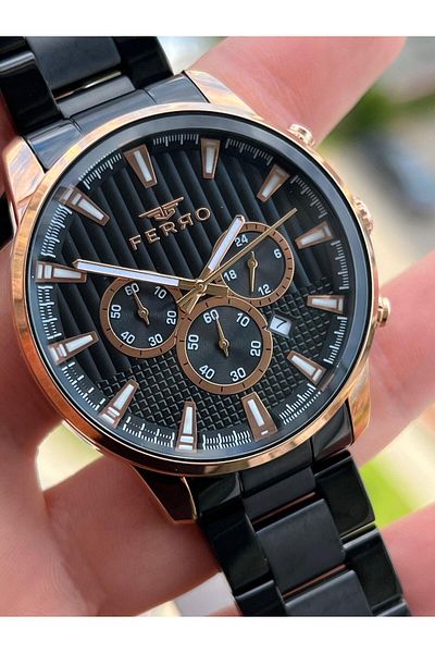 FERRO Inner Functions Active Chronograph 30 Mt Waterproof Men's Wrist Watch xf0012