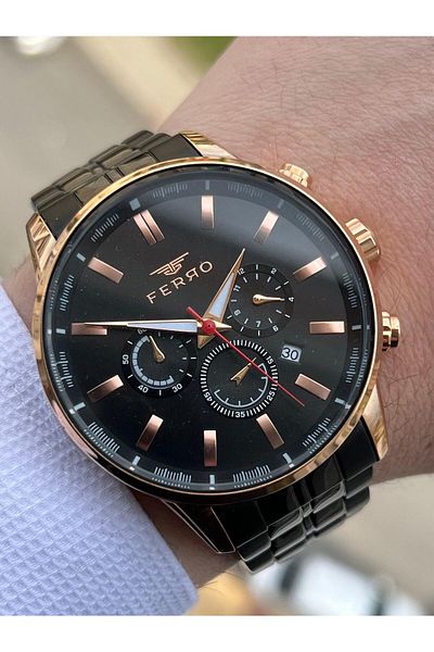 FERRO Inner Functions Active Chronograph 30 Mt Waterproof Men's Wrist Watch xf006