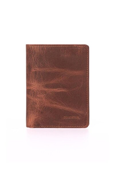 louisiana polo محفظة رجالية من الجلد الطبيعي باللون الرمادي الداكن 1755