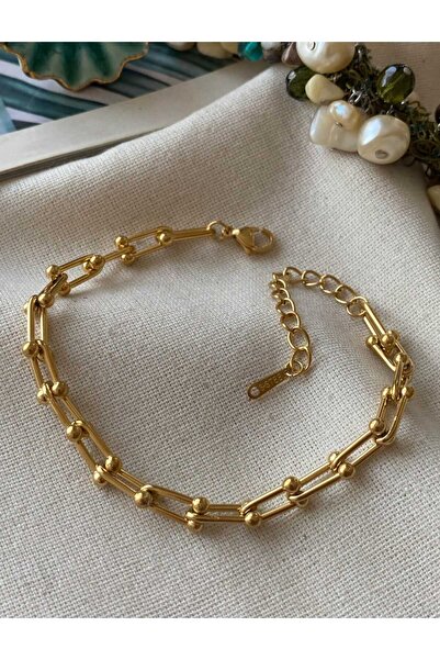 TİFFANY MODEL GOLD STEEL BRACELET