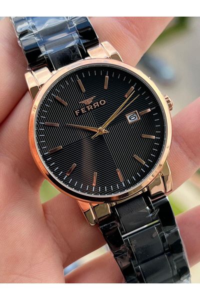 FERRO 30 Mt Waterproof Men's Wrist Watch with Calendar xf0018