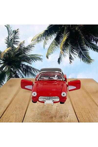 Nostaljik Lezzetler Nostaljik Metal Çek Bırak Araba Kırmızı Kapılar Açılır ( ...