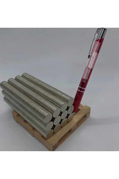 100 Adet 12x2mm   Çap 12mm X Kalınlık 2mm Neodymium Magnet