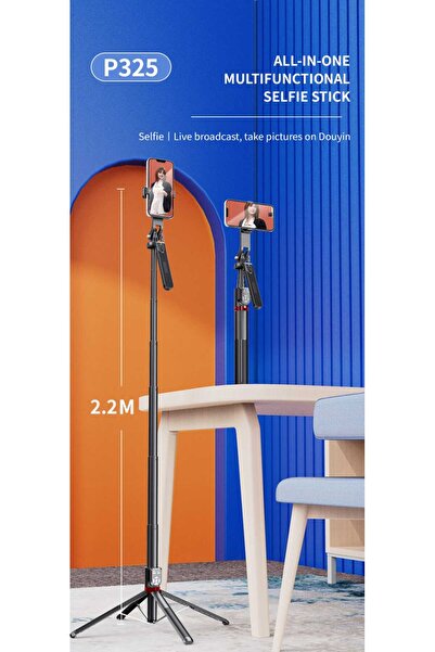 Asfal 220 Cm Çift Uzaktan Kumandalı Tripod Telefon, Kamera, Işık Ve Gopro Uyu...