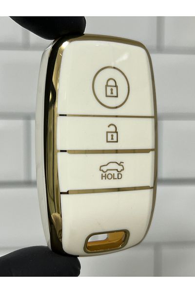 BARKAS ELEKTRONİK Kia Niro Optima Sportage Ceed Sorento Cerato Soul Smart Nano Key Case White