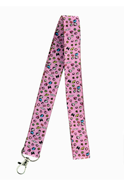 YİĞİTBAŞI HELLO KİTTY Desen Boyun İpi Ve Telefon Askısı Okul ,hastane ,asçı ,...