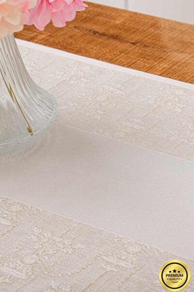 Finezza Ύφασμα Πολυεστέρας Ζακάρ Ayda Μπεζ Ρολό 45x150 εκ. - 1416