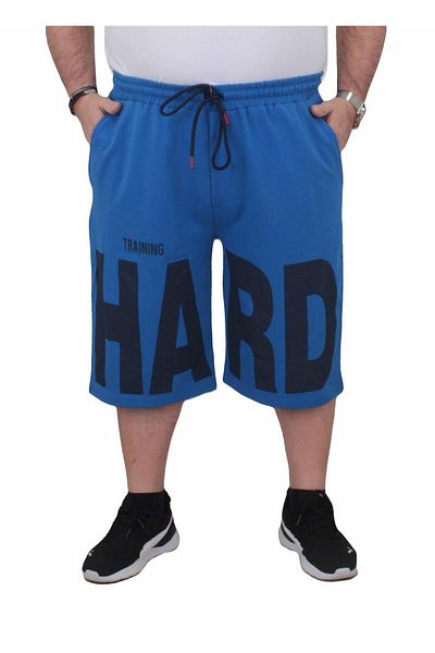 MocGrande Plus Size Men's Combed Cotton Shorts - Hard 24631 Saks