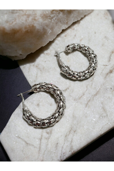 DaliShop Çelik Kalın Halka Küpe