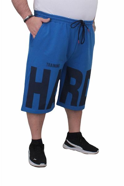 MocGrande Plus Size Men's Combed Cotton Shorts - Hard 24631 Saks
