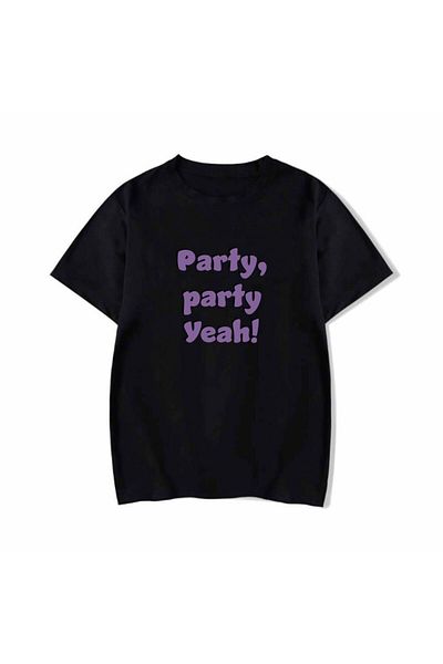 Korefanzin Tricou negru supradimensionat pentru bărbați, cu model Bts Jungkook, sezon nou