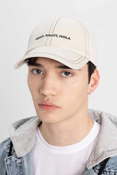 DeFacto Unisex-Baseballkappe mit Stickerei, gewebt, B7991ax24sm