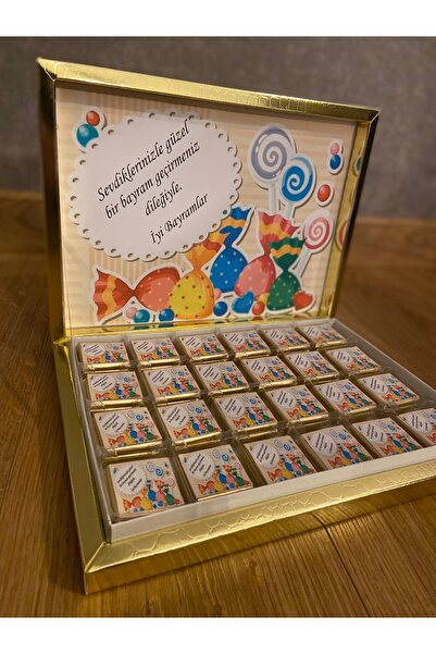 İdalin Concept BAyram Çikolatası 48 adet Şeker Bayramı Ramazan Bayramı Çikola...