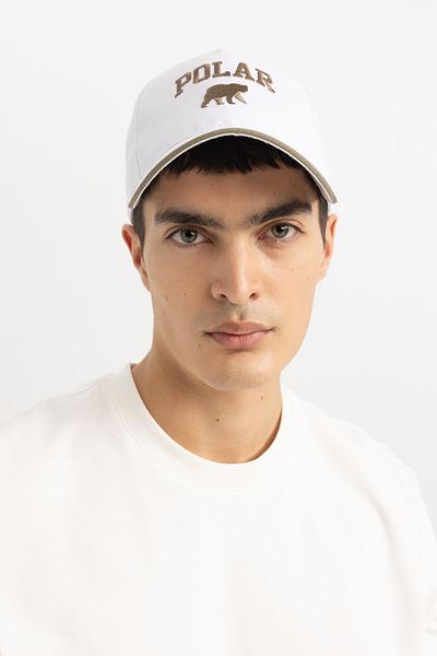 DeFacto Men's Embroidered Gabardine Baseball Basketball Cap B8018AX24SM
