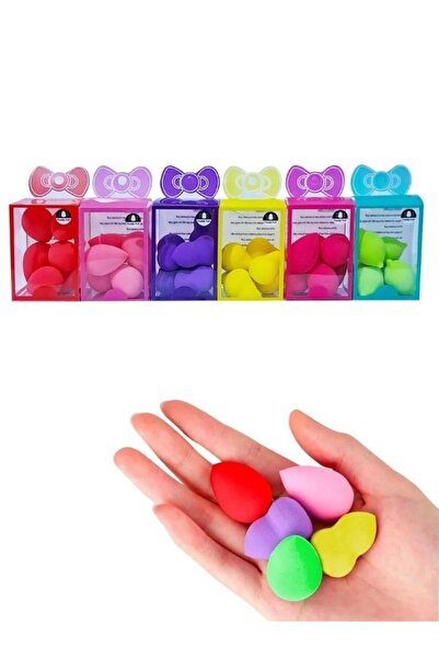 HİROS'H 6lı Mini Renkli Makyaj Süngeri