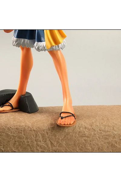 hediyeconcepti 25cm Anime One Piece Luffy Straw Hat Big Standing Ver Figure PVC Action Figures Luffy Zoro Snaj