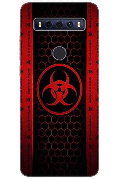 TCL 10 SE T766H Uyumlu Kılıf Desen Baskılı Silikon Biohazard STK:754 CP-xh9Dz33