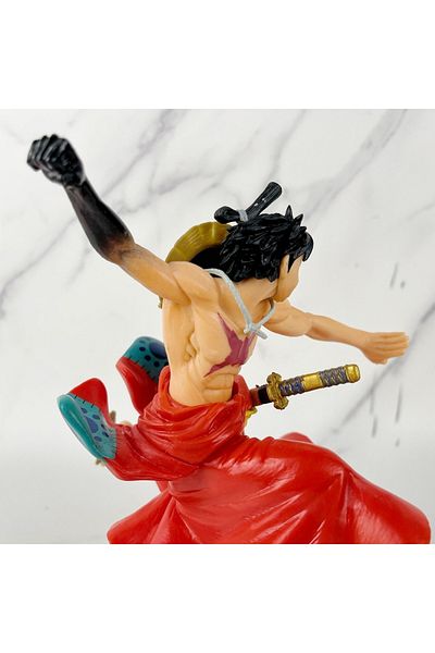 hediyeconcepti 23cm One Piece Anime Figure Monkey D Luffy Run Model PVC Desktop Collection Toy Figurine