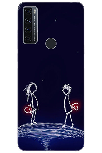 TCL 20 SE T671H Uyumlu Kılıf Desen Baskılı Silikon Aşk Tasarım STK:306 CP-6K76S2U