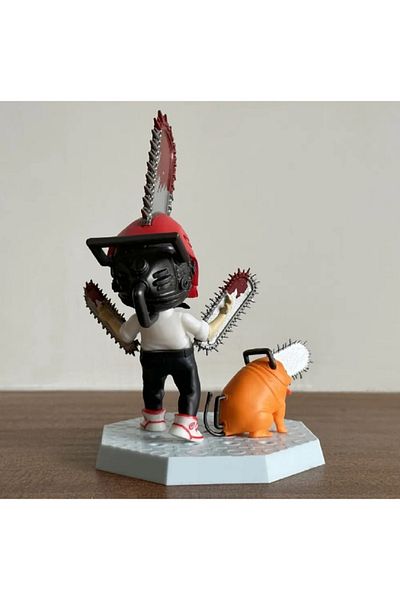 hediyeconcepti Anime Chainsaw Man Figure Pochita Power Electricity Kawaii Q Edition Figural Toy