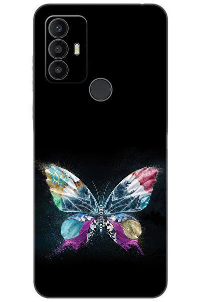 TCL 30 SE 6165H Uyumlu Kılıf Desen Baskılı Silikon Kelebek Resim STK:548 CP-F...