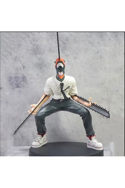 hediyeconcepti Original genuine Chainsaw Chainsaw Man 14cm Denji Vibration Star PVC Anime Action Figures Model