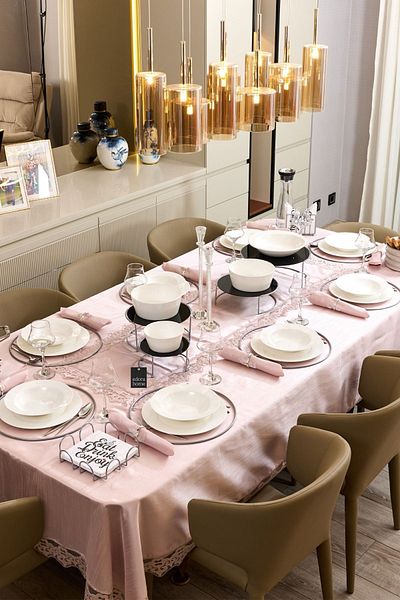 Edora Home Ασημένιο 8 τεμάχια κούφιο στρογγυλό πιάτο, αμερικανική παρουσίαση σερβιρίσματος, κομψό σετ προίκας, δαχτυλίδι Runner-metal ανοξείδωτο