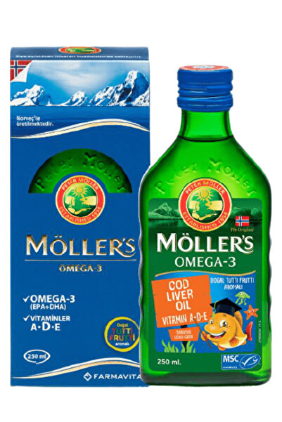 Möller's Omega-3 Balık Yağı Sıvı Formu 250 ml