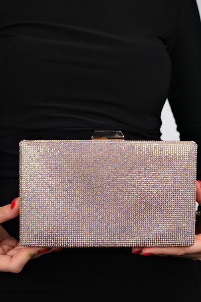 LuviShoes SEMENTA Gold Stoned Damen-Abendtasche