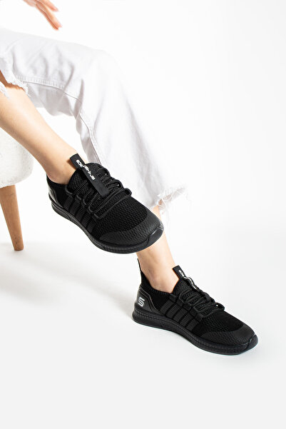 İnan Ayakkabı Unisex Insports Siyah Günlük Hafif Taban (3cm Taban )