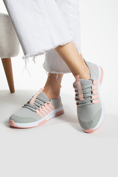 İnan Ayakkabı Unisex Insports Gri&pudra Günlük Hafif Taban (3cm Taban )
