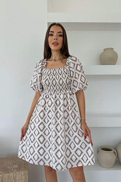 Seda Yalçın Atelier Φόρεμα με μπαλόνι με μπροστινό μέρος Mink