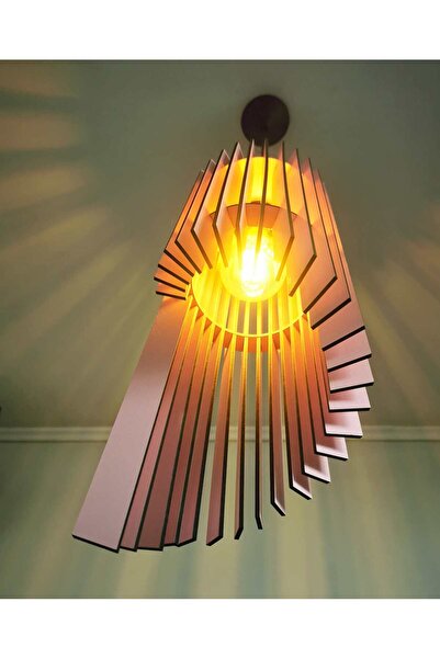 Mobiplas Tekli Sarkıt Ahşap Avize