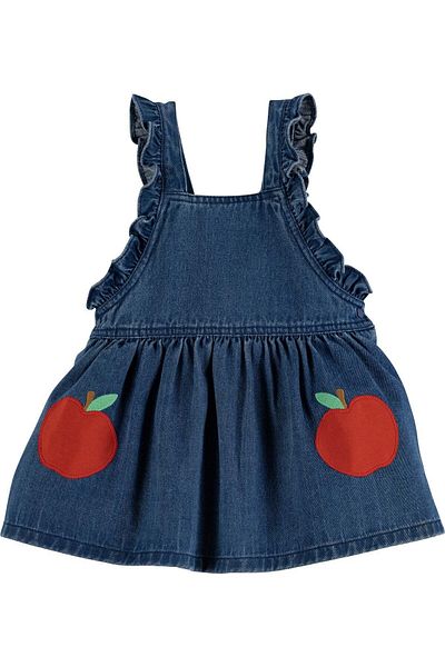 İdilbaby&Mamino IDILBABY&MAMINO baby girl Apple Embroidery Denim Gilet