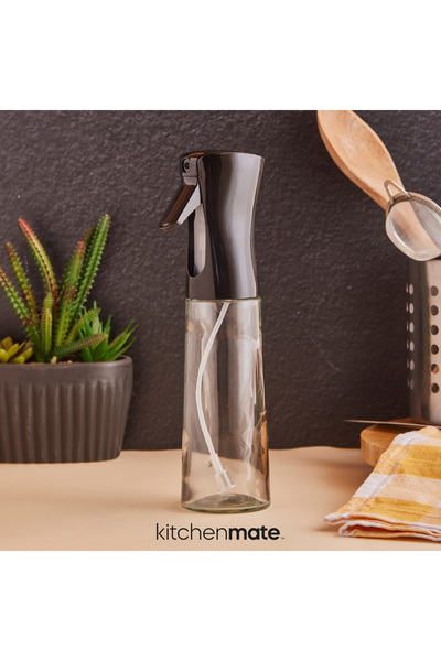 Kitchen Line Sprey Yağdanlık Sıvı Yağ Spreyi Yağlık Air Fryer Da Yağ Tasarruf Edin Zeytinyağı Için Siyah 300ml