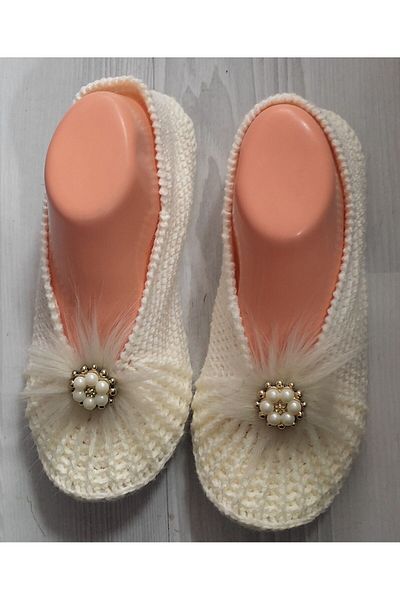 Kevser nur tuhafiye Hand-knitted Ballerinas