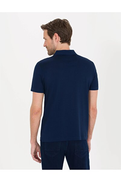 Pierre Cardin Slim Fit Basic Polo Neck 100% βαμβακερό μπλουζάκι Mercerized